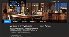 Desktop Screenshot of johnnysauction.com